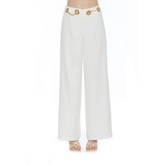 These women's ALEXIA ADMOR Cassie wide leg mid rise pants with grommet detail is a novelty must have.Click on this WOMEN'S GUIDE to find the perfect fit and more! These women's ALEXIA ADMOR Cassie wide leg mid rise pants with grommet detail is a novelty must have.Click on this WOMEN'S GUIDE to find the perfect fit and more! FEATURES Large gold grommets with luxe removable chain detail Zipper closureFIT & SIZING Fit runs small 32-in inseam 25 1/2-in leg opening Midrise sits on the high hip Fitted High Hips, Jumpsuit Trousers, Bottom Clothes, Beauty Blog, Mid Rise, Bottoms Pants, Size 10, Wide Leg Pants, Style Icons