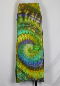 a tie dyed skirt on a mannequin