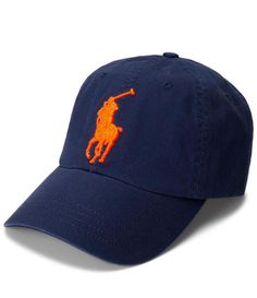 From Polo Ralph Lauren, this cap features:classic baseball cap silhouettesix-panel constructionventilating embroidered grommets at the crownseamed billsignature embroidered pony at the center front"3" embroidered at the right sideembroidered "Polo" and an adjustable leather strap at the backinterior sweatbandApprox. 23 1/4 circumferenceshell is cotton, back strap is leatherhand washImported. Navy Baseball Cap With Embroidered Logo And Curved Brim, Classic Trucker Hat With Embroidered Logo Visor, Classic Trucker Hat With Embroidered Logo, Navy Hat With Embroidered Logo And Curved Visor, Navy Visor Hat With Embroidered Logo, Navy Embroidered Logo Baseball Cap For Baseball Season, Navy Baseball Cap With Embroidered Logo For Baseball Season, Navy Dad Hat With Embroidered Logo, Adjustable Snapback Baseball Cap With Embroidered Logo