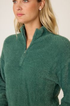 This item is Final Sale. Embrace the great outdoors with our Cozy Campfire quarter zip up. Designed for adventure and comfort, this quarter-zip features a high collar for versatile wear and added warmth on chilly days. The ultra-soft feather knit fabric ensures cozy comfort, while ribbed cuffs and a banded bottom offer a snug, tailored fit. Perfect for outdoor excursions or casual outings. Knit Quarter Zip, Rails Clothing, Sage Leaf, Maxi Jumpsuit, Quarter Zip Sweater, Mother Denim, Cozy Outfit, Active Wear Leggings, Zip Sweater