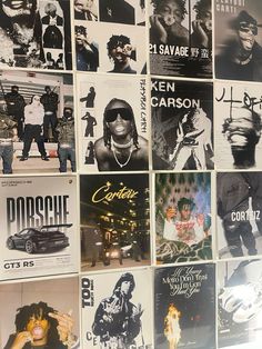 a collage of black and white photos with the names of various hip hops