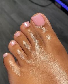 Pink Nails Feet Pedicures, Natural Pink Toe Nails, Pretty Feet Nails Light Pink, Sheer Pink Pedicure, Nude Acrylic Toe Nails, Nude French Tip Toes, Milky Pink Toes, Light Pink Acrylic Toes