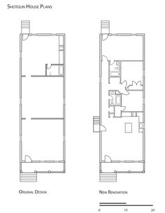 the floor plan for an apartment with two separate rooms