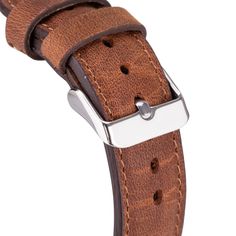 Experience the perfect blend of comfort and style with our antic brown leather rally Apple Watch band. Its breathable perforations ensure a comfortable fit even during the most intense workouts, while the premium leather adds a touch of refinement to your everyday look. Completely Handmade Genuine Full-Grain Leather Perforated (or Rally) Design Durable, Stylish & Timeless Design Stainless-Steel Buckles - Secure & Strong Compatible with all Apple Watch Series (including Apple Watch 10 & Ultra 1-2 Brown Leather Watch Accessories For Business, Business Brown Leather Watch Bands, Brown Leather Watch Strap Accessories, Modern Brown Leather Watch Bands, Modern Brown Watch Accessories With Waxed Finish, Modern Brown Leather Apple Watch Band, Modern Brown Leather Watch Accessories, Distressed Brown Leather Strap For Watch, Distressed Brown Leather Strap Watch Accessories