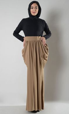 Victorian Draped Maxi Dress - EastEssence.com Drape Maxi Dress, Dress Drape, Jersey Skirt, Simple Fits, Skirt And Top, Fitted Top, Top Round, Xl Dress, Skirt Top