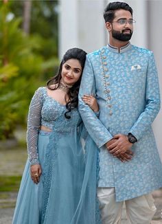 Top 30+ Engagement Dresses for Couples - Engagement Look Wedding Couple Reception Dress, Wedding Matching Outfits For Couples, Reception Dress For Bridegroom, Wedding Repection Outfit, Dress For Groom Indian Wedding, Pre Wedding Dress For Men, Maharashtrian Engagement Couple Dress, Couple Dress For Reception Indian, Couple Dress Photoshoot