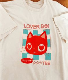 Lover Boi Tee · Libby Frame Illustration · Online Store Powered by Storenvy Outfit Ideas Tshirt, Libby Frame, Vintage Vibes Retro, Tshirt Design Ideas, Shirt Outfit Ideas, Tee Shirt Outfit, Frame Illustration, Graphic Shirt Design, Shirt Illustration