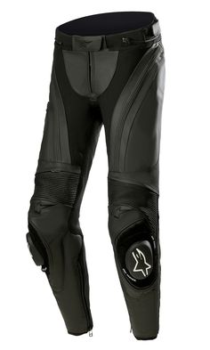 The Stella Missile V3 Leather Pants feature a newly evolved, precise ‘flex fit’ design, with the pre-curved legs, and flex zones on the knee and waist delivering a close riding fit with plenty of stretch for optimal rider movement. Featuring a premium leather chassis for enhanced abrasion resistance and ergonomic stret Fitted Straight Leg Motorcycling Pants, Fitted Straight Leg Motorcycle Pants, Fitted Straight Leg Motorcycle Bottoms, Moto Style Fitted Pants For Motorcycling, Fitted Moto Bottoms For Motorcycling, Fitted Black Riding Bottoms, Fitted Black Motorcycling Bottoms, Fitted Black Bottoms For Motorcycling, Motorcycle Pants Women