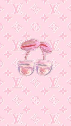 a pink background with sunglasses and the word louis vuitton on it