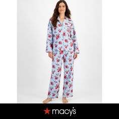 in stock Flannel Pajama Sets, Flannel Pajamas, Pajamas Set, Charter Club, Cotton Flannel, Poinsettia, Pajamas Women, Pajama Set, Pick Up