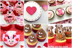 valentine's day cupcakes and treats for kids