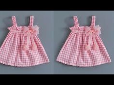 Crochet Baby Girls, Baby Dress Tutorials, Girls Frocks, Baby Dress Diy, Frocks For Babies, Baby Clothes Patterns Sewing, Crocheting Patterns