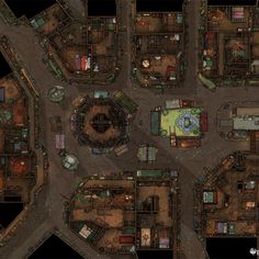 This Market is huge with dozens of stalls and merchant competing over the attention of the citizens. Many shops and Taverns are here and might attract your adventurers. And if you follow the signs you might find an entrance to the black market in the sewers. Here you can find everything that might not be legal... Market Map Dnd, Town Square Battlemap, Blacksmith Battlemap, Town Square Battle Map Dnd, D&d Town Map, Rpg Map