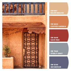 the color scheme for this house is tan and brown, with different shades to choose from