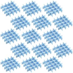 an abstract pattern made up of blue squares