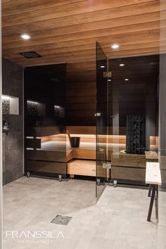 a room that has some glass doors in it