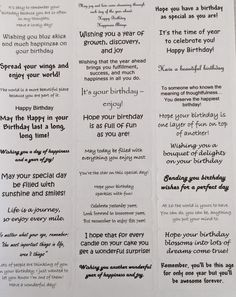 some type of birthday card with words on it