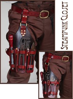 Steampunk Mechanic, Shoulder Holster, Steampunk Cosplay, Steampunk Accessories, Work Gear