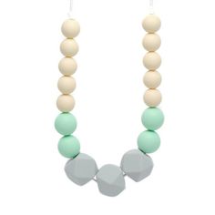 Silicone Teething Necklace - Paige - Glitter & Spice Teething Gums, Teething Babies, Silicone Teething Necklace, Tactile Stimulation, Teething Necklace, Baby Teeth, Baby Products, Food Grade Silicone, Soft Textures