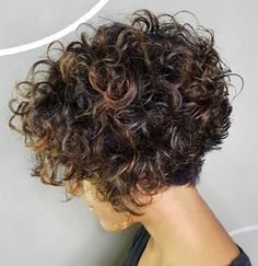 Stacked Hairstyles, Short Stacked Bobs, Stacked Bob, Short Curly Bob, Haircuts For Curly Hair