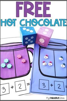 free printable hot chocolate game for kids to play in the kitchen or on the table