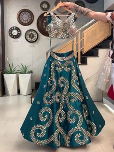 Mirror Work Lehenga Choli, Latest Lehenga Designs, Blouse Lehenga, Lehenga Choli Designs, Ghaghra Choli, Mirror Work Lehenga, Lehenga Choli For Women, Choli For Women, Indian Lehenga Choli