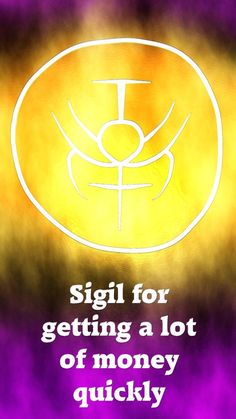 Sigil for getting a lot of money quickly. This was a request done for… Under Your Spell, Magick Spells, Switch Words, Money Spells