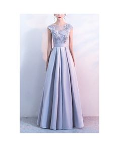 Buy pleated silver satin long formal dress with appliques at cheap price online. Free stable shipping and pro custom service since 2009. Silver Gown For Prom Season Banquets, Silver Gown For Prom Season Banquet, Silver Gown For Prom Banquet, Silver Gown For Banquet During Prom Season, Silver Evening Dress For Prom Season Banquet, Silver Evening Dress For Banquet And Prom Season, Silver Satin Floor-length Evening Dress, Silver Floor-length Mother Of The Bride Dress For Banquet, Silver Satin Floor-length Dress