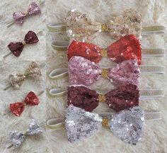 The Classic Sequin Headband - Nicolette's Couture Flower Girl Accessories, Western Party, Bow Headbands, Party Headband, Sequin Bow, Diy Hair Bows, Garden Toys, Kids Backpacks, Diy Accessories