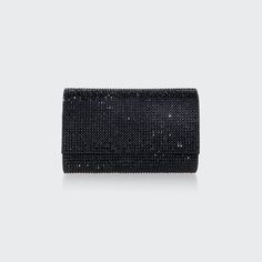 Judith Leiber Couture clutch bag in crystals and satin Detachable shoulder strap, 25" drop Flap top with magnetic closure Satin lining  Approx. 4.3"H x 6.5"W x 1"D "Fizzy" is imported Luxury Crystal Embellished Evening Bag For Formal Occasions, Luxury Crystal Embellished Evening Bag For Formal Events, Luxury Embellished Evening Bag For Cocktails, Luxury Embellished Evening Bag For Cocktail, Luxury Evening Bag With Rhinestones For Gala, Luxury Rhinestone Evening Bag For Gala, Luxury Embellished Clutch For Night Out, Luxury Rhinestone Evening Bag For Events, Rhinestone Evening Bag For Cocktail