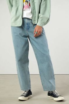 Cropped Baggy Jeans Outfit, Indie Fashion Men, Estilo Indie, Mens Fashion Jeans, Dream Style