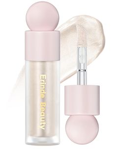 PRICES MAY VARY. 【Instantly Enhance Your Skin's Natural Glow】This is a liquid face and body highlighter that delivers an illuminating color tint to hydrate and luminize your skin for an all-over, natural glow. 【Multi-Dimensional Shimmer】Illuminate your features with this intensely pigmented liquid highlighter that delivers a multi-dimensional shimmer effect. Available in 4 shades for all skin tones, wear it alone, under foundation, or use with Erinde Matte Liquid Blush for a brighter finish and Liquid Hilighter, Cheap Highlighter, Liquid Highlighter Makeup, Illuminator Makeup, Rate Beauty Highlighter, Glint Highlighter, Highlighter Liquid, Body Highlighter, Face Highlighter