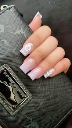 classical nails with a flower design Holiday Nails Summer Acrylic Short, Hibiscus Nails Acrylic, Cyprus Nails, Nails With A Flower, Aesthetic Nails Short, Flower Acrylic Nails, Short Nails Spring, Hibiscus Flower Nails, Spring Nails Art