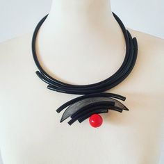 Contemporary jewelry Bib necklace Statement necklace Unusual necklace  Asymmetrical jewelry Mesh nec Modern Black Metal Choker, Modern Black Party Choker, Bold Black Necklace For Gift, Bold Black Necklace For Gifts, Asymmetrical Jewelry, Necklace Popular, Necklaces Statement, Popular Necklaces, Unusual Necklace