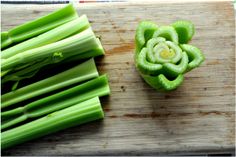 celery stalks are cut up and ready to be used as garnishes