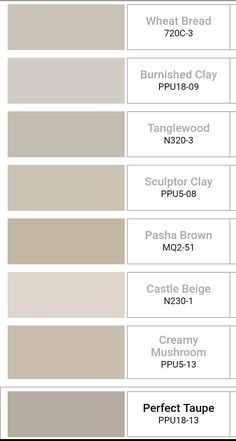 Behr Neutral Paint Colors Behr Pewter Paint Color, Nuetral Pallete Paint For Kitchen, Sculptur Clay Paint Behr, Behr Dark Beige Paint Colors, Behr Light Tan Paint Colors, Popular Behr Neutral Paint Colors, Small Kitchen Neutral Colors, Beth Neutral Paint Colors, Light Truffle Behr Paint