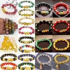 Find ideas๏ฟฝand inspiration for Blessed Pixiu Feng Shui Charms Crystal Beads Bracelet Attract Wealth Women Lucky, Fashion Jewelry Good Luck Gemstone Beaded Bracelets, Handmade Spiritual Good Luck Charm Bracelet, Pixiu Jewelry, Buddha Girl Bracelets, Feng Shui Bracelet, Pixiu Bracelet, Dragon King, Bracelet Ring, Attract Wealth