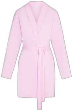 Chic Long Sleeve Loungewear Robe, Chic Robe With Tie Waist For Loungewear, Elegant Open Front Sleepwear, Elegant Open Front Sleepwear For Loungewear, Chic Long Sleeve Sleep Robe, Chic Long Sleeve Robe For Daywear, Fitted Open Front Robe For Loungewear, V-neck Robe With Tie Waist For Loungewear, Chic Open Front Robe For Daywear