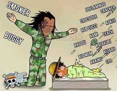 an image of a cartoon character in bed with words above it that say smoker