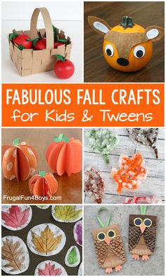 various fall crafts for kids and teens to make