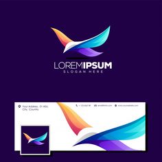 a logo for a company that is looking to make it look like an abstract bird