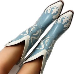 Blue Boots For Western-themed Fall Events, Blue Boots For Rodeo, Blue Fitted Snip Toe Boots, Fitted Blue Snip Toe Boots, Blue Fall Boots With Snip Toe, Western Blue Heeled Boots With Round Toe, Blue Snip Toe Boots For Fall, Blue Boots With Snip Toe For Fall, Blue Fitted Western Heeled Boots