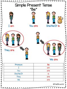 a worksheet with different types of people