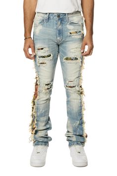 Stacked Denim Jeans, Stacked Denim, New York Streetwear, Boys Jeans, Everyday Outfits, Mens Jeans, Denim Jeans, Going Out, Tapestry