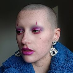 Colored Eyebrows, Pink Eyebrows, Makeup 2024