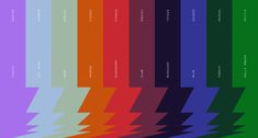 an image of color swatches with different colors in the same row on each side