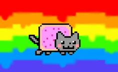 Nyancat, Xenoidentidades Tac Nyan, Nyan Cat, Rawr Xd, Scene Art, Scene Kids, Flag