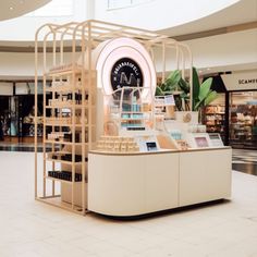 the inside of a cosmetics store with its display