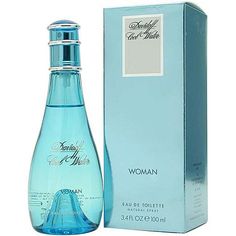 Cool Water Perfume by Davidoff for Women EDT Spray 3.4 Oz - FragranceOriginal.com Davidoff Cool Water, Top Perfumes, Blue Bottle, Womens Fragrances, Oil Recipes, Fragrance Notes, Smell Good