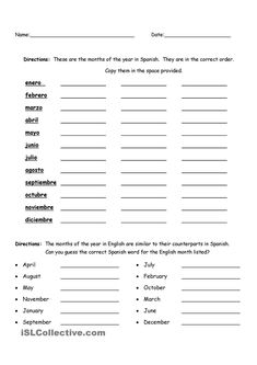 an english worksheet with the words and numbers for each subject in this language